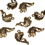 3x Metall Anhänger Fisch, antikgold, Verbinder, Schmuck DIY 3x Metall Anhänger Fisch, antikgold, Verbinder, Schmuck DIY